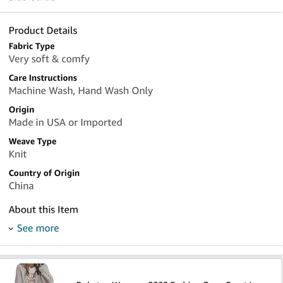 Beautiful Women’s Open Front Long Sleeve Boho Boyfriend Knit Chunky Cardigan. - Picture 9 of 14